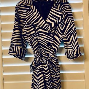 Lane Bryant coat Zebra Print fully lined ,